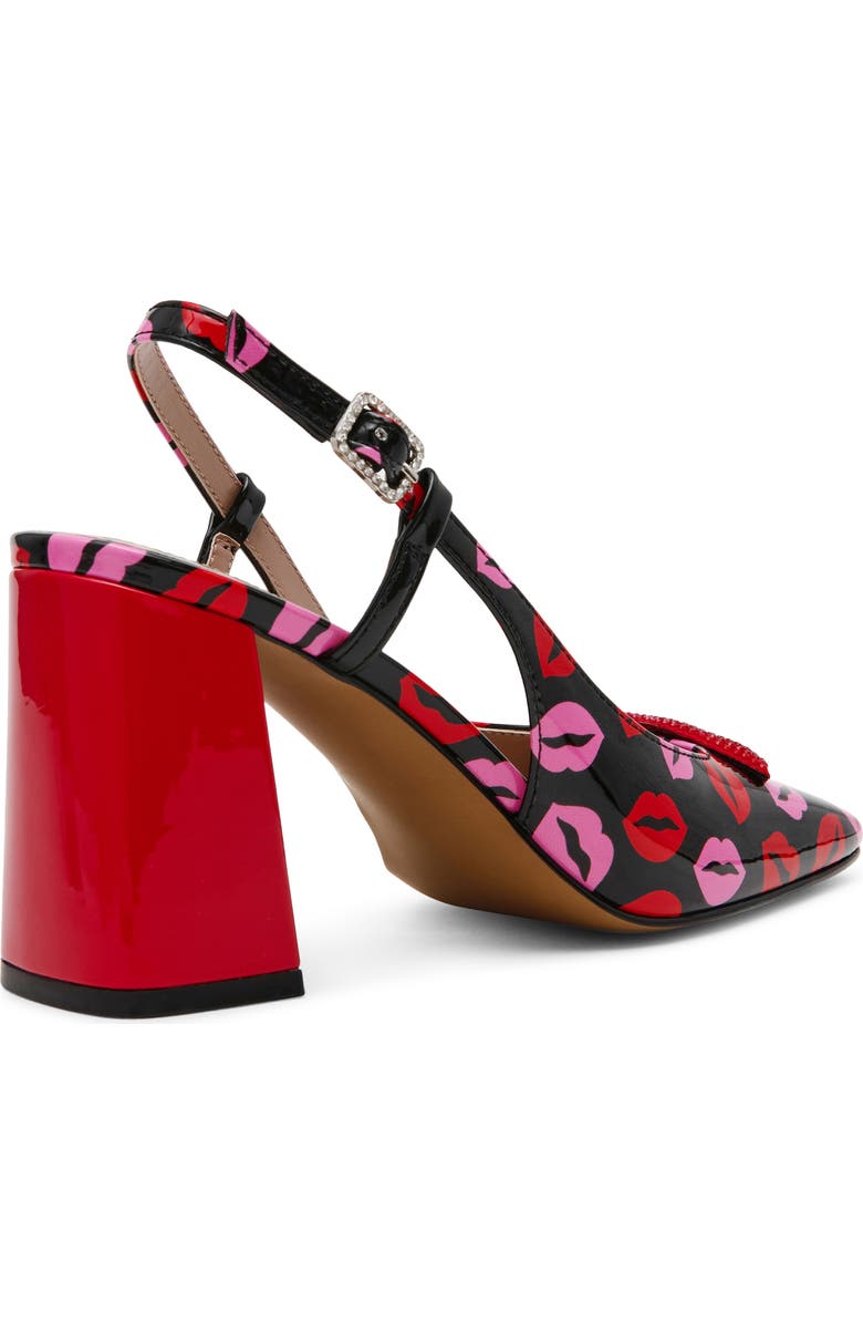 Betsey Johnson Ashhley Slingback Pump, Alternate, color, Multi Lips
