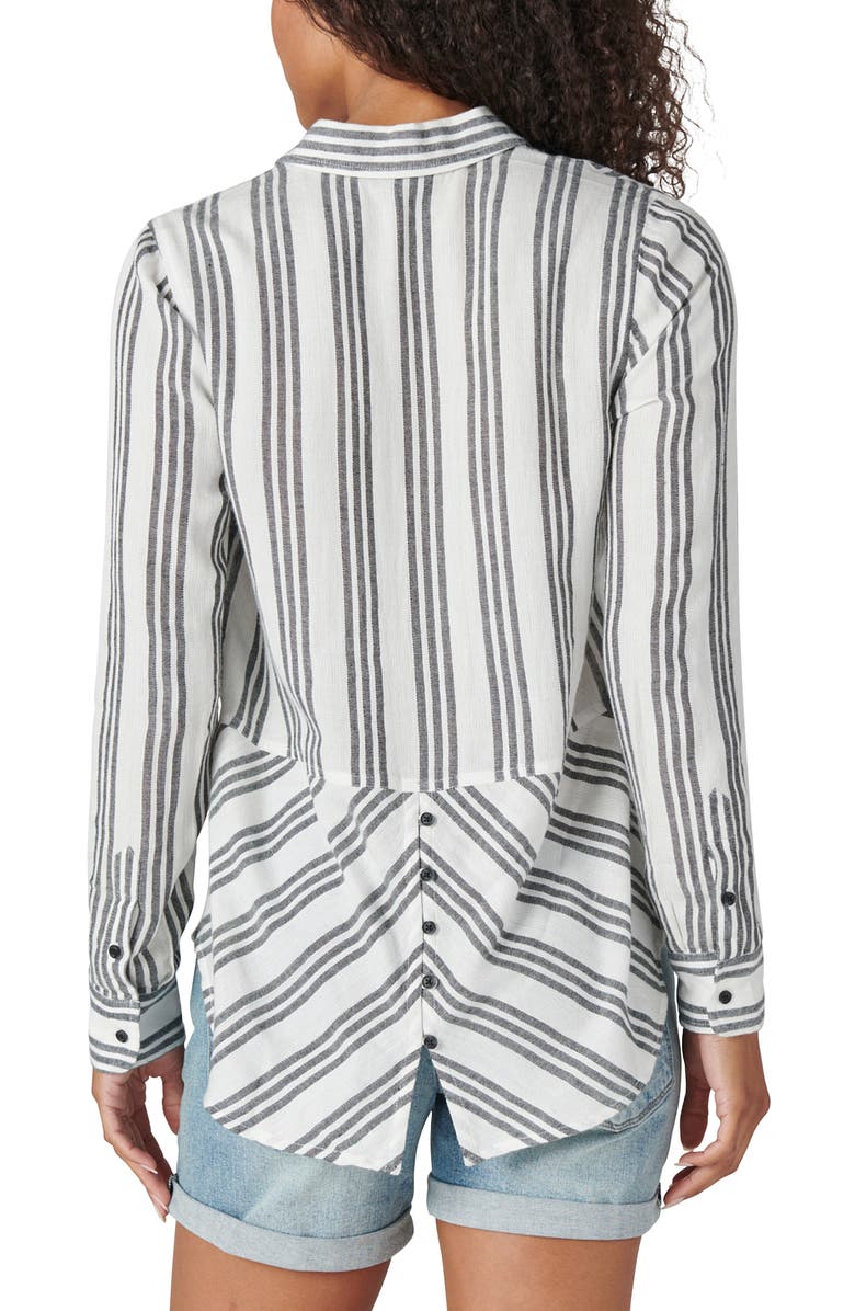 Lucky Brand Stripe Woven Button-Down Shirt, Alternate, color,