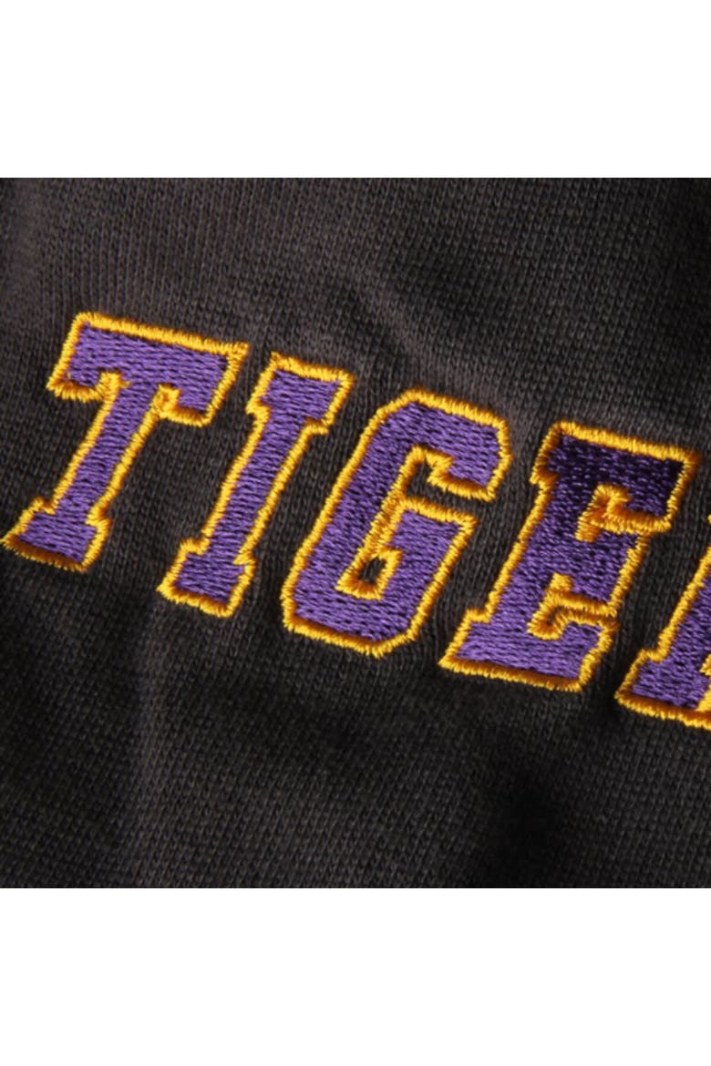 Youth Stadium Athletic Charcoal LSU Tigers Big Logo Pullover Hoodie, Alternate, color, Charcoal