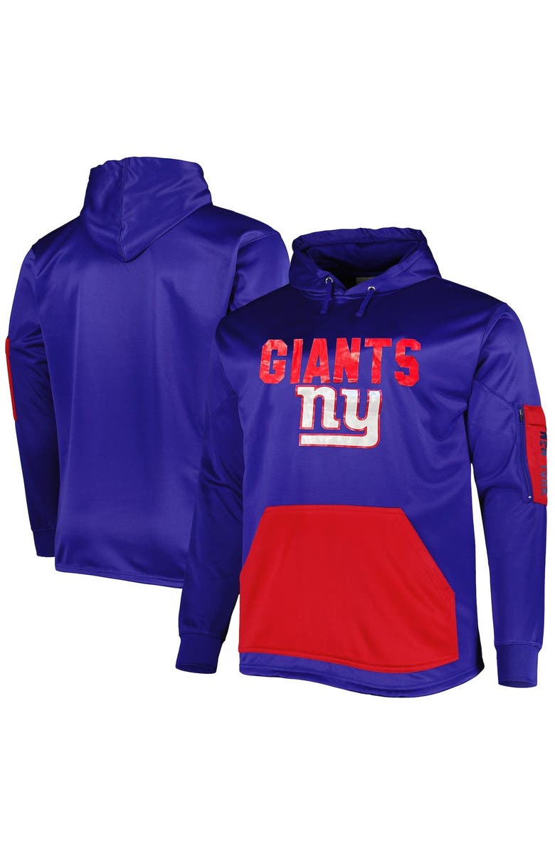 FANATICS Men's Fanatics Branded Royal New York Giants Big & Tall Pullover Hoodie, Main, color,