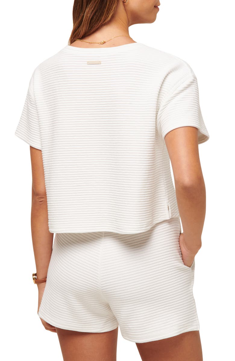 TravisMathew Charter Cruise Boxy Ottoman Knit Top, Alternate, color, White