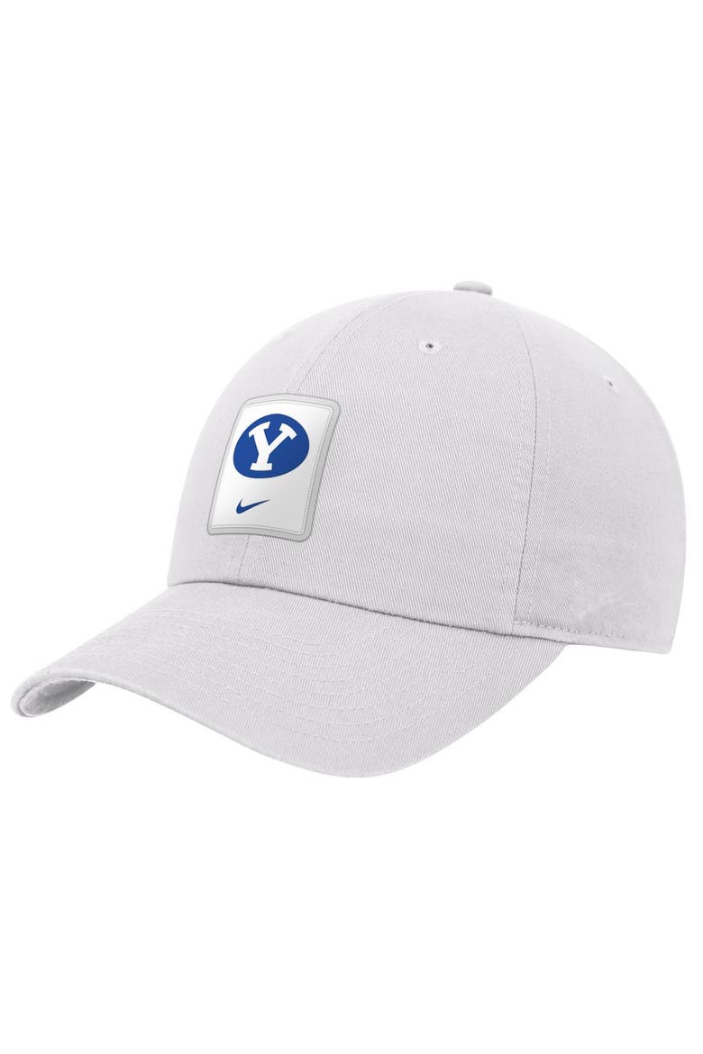 Men's Nike White BYU Cougars 2026 On-Field Club Adjustable Hat, Main, color, White