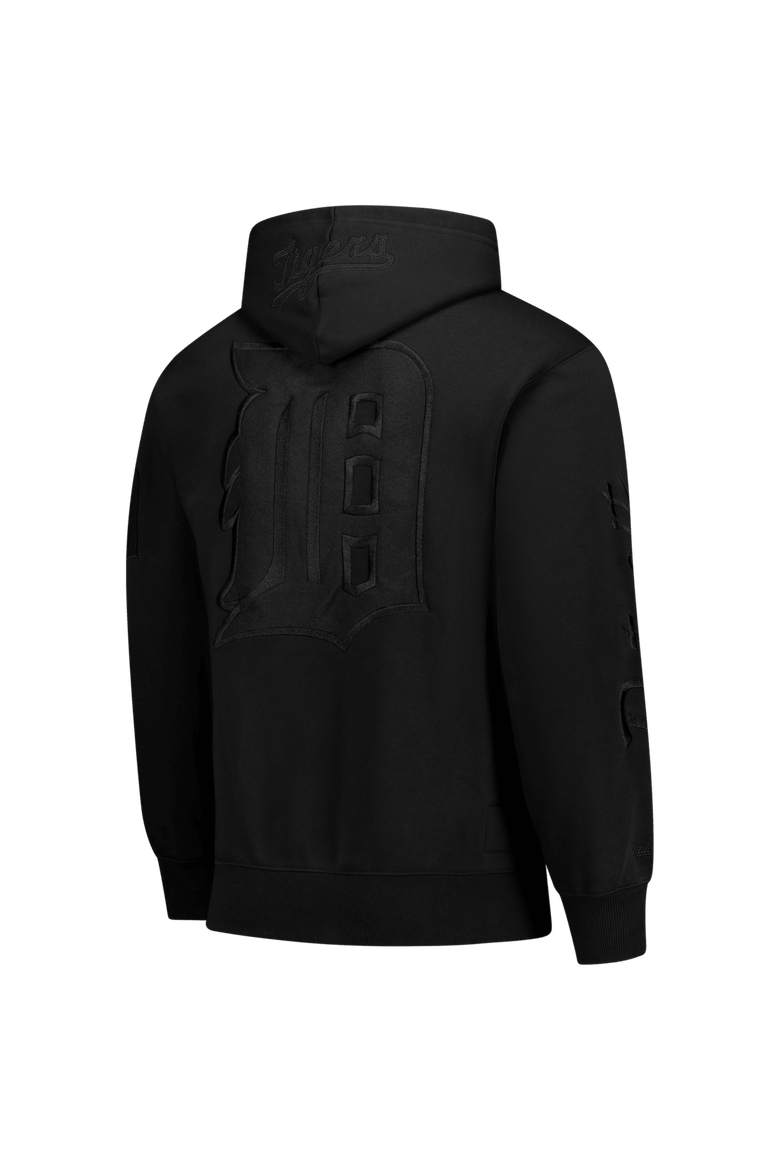 Men's Mitchell & Ness Black Detroit Tigers Phantom Fleece Hoodie, Alternate, color, Black