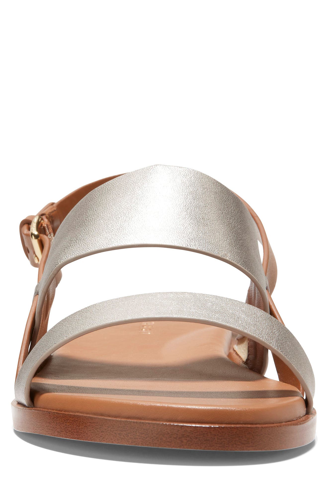Cole Haan Flynn Flat Sandal, Alternate, color, Soft Gold