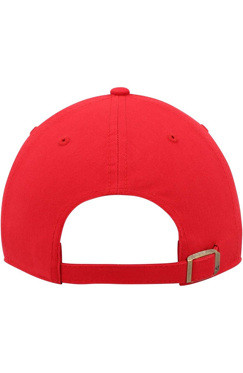 '47 Women's '47 Red Philadelphia 76ers Miata Clean Up Logo Adjustable Hat, Alternate, color,