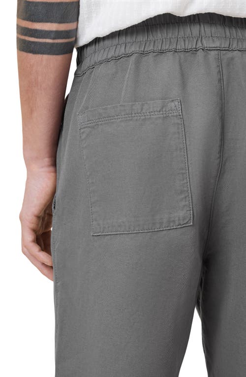 Allsaints Hanbury Relaxed Fit Drawstring Shorts In Pillar Grey
