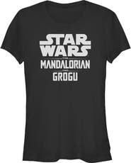 Star Wars: The Mandalorian and Grogu Junior's Star Wars The Mandalorian and Grogu Official Bold Logo Graphic T-Shirt