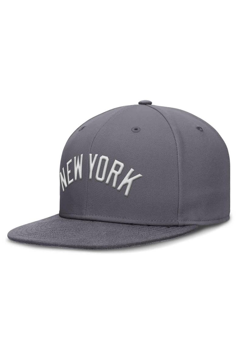 Men's Nike Gray New York Yankees Performance True Fitted Hat, Main, color, Gray