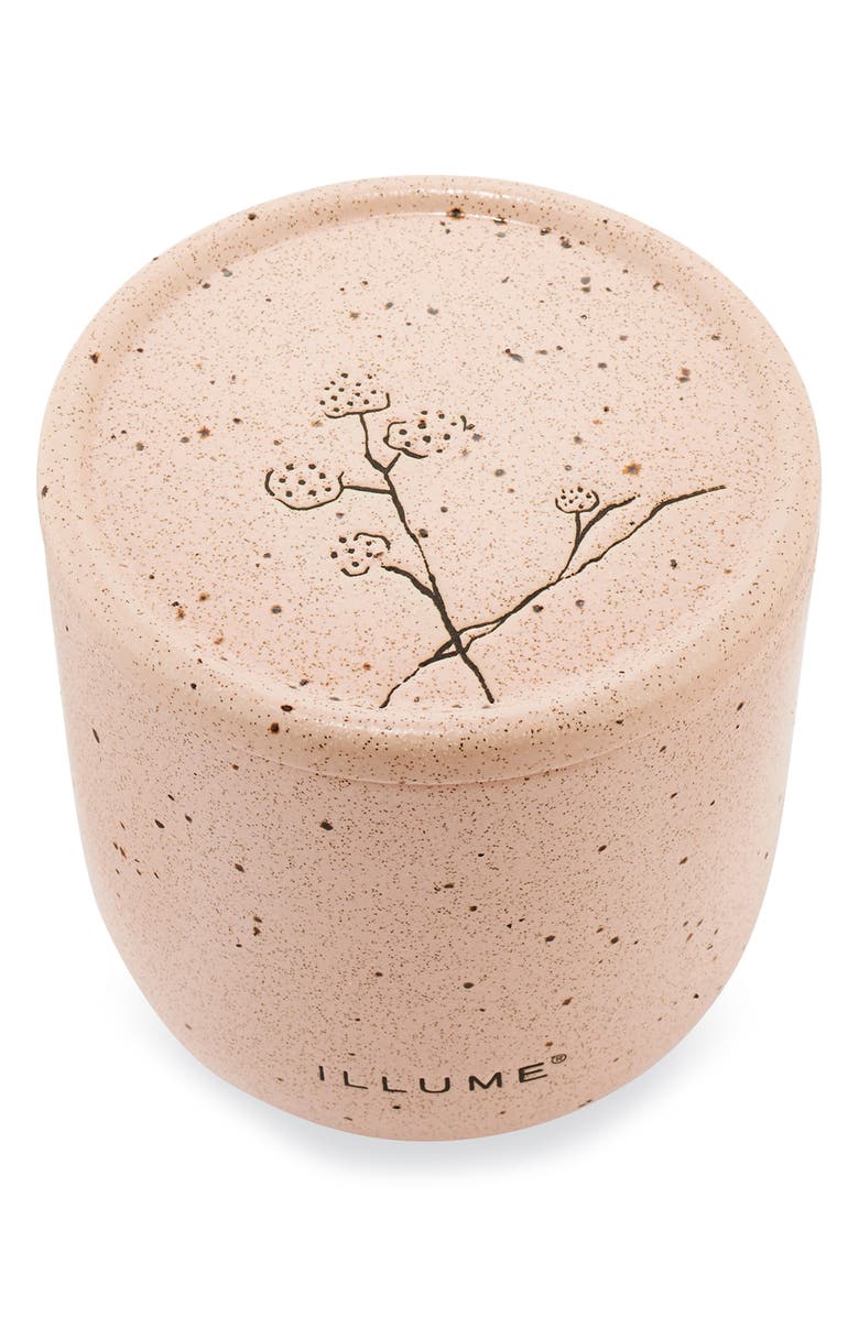 ILLUME<sup>®</sup> Elemental Rosewood Cassis Medium Patio Ceramic Candle, Alternate, color, Pink