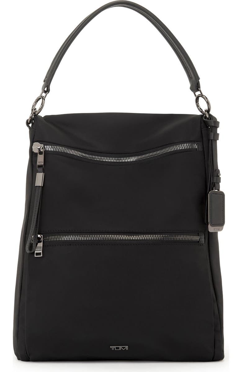 TUMI Leigh Convertible Backpack/Tote, Main, color, Black/ Gunmetal