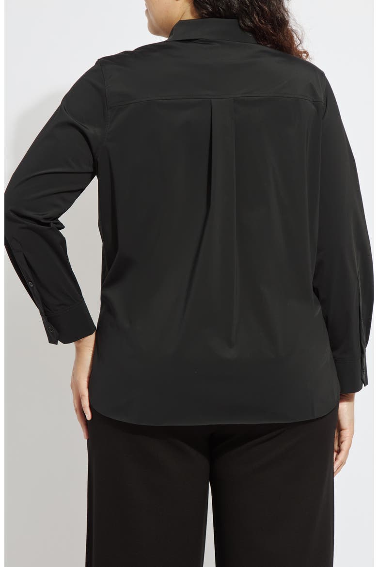 Schiffer 2.0 Microfiber Button-Up Shirt, Alternate, color, BLACK