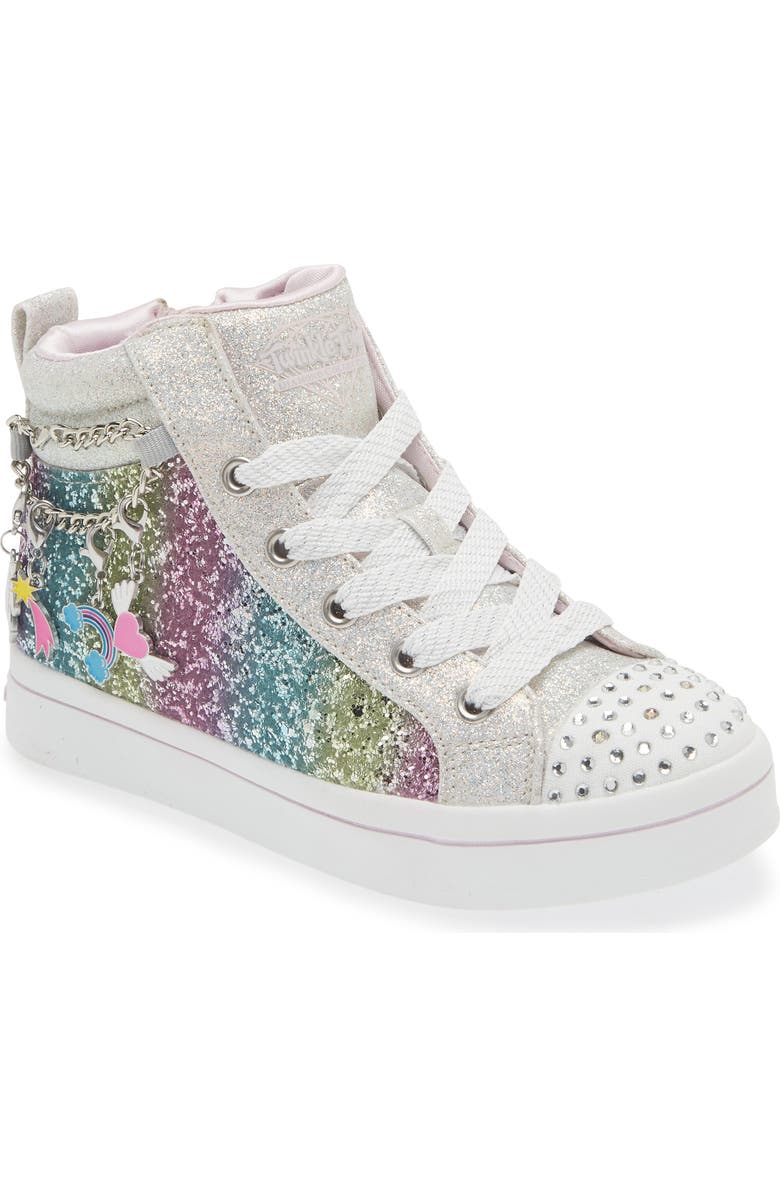 SKECHERS Kids' Twinkle Toes<sup>®</sup> Twi-Lites Light-Up High Top Sneaker, Main, color,