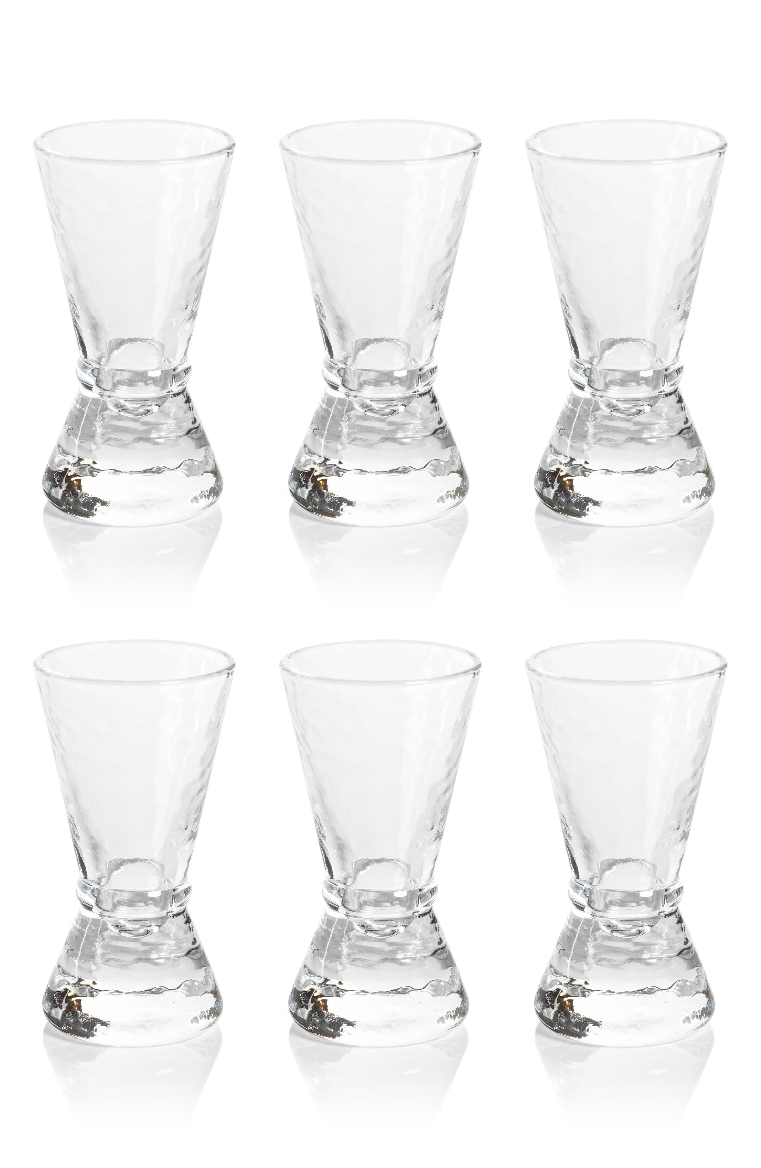 Zodax Set of 6 Jigger Shot Glasses