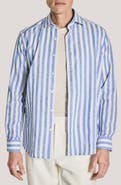 Jack Victor Jacques Linen & Cotton Button-Up Shirt