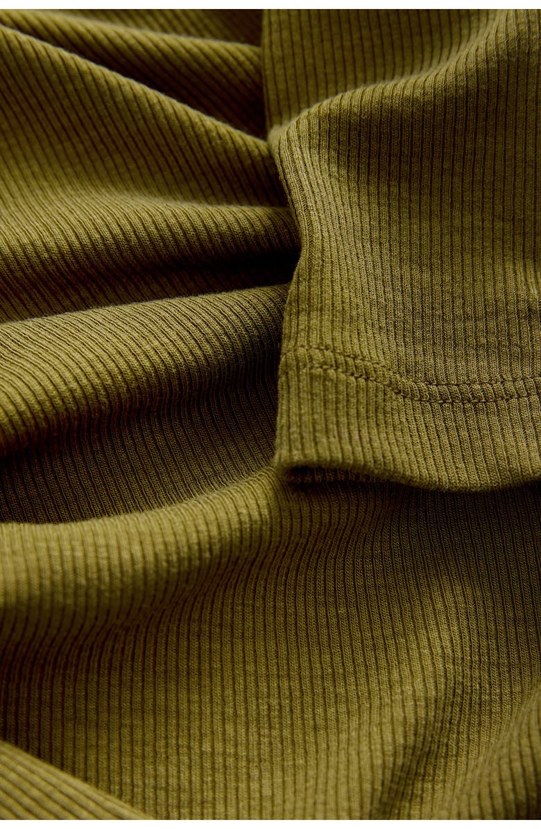 NEXT Collar Rib Long Sleeve Top, Alternate, color, Green