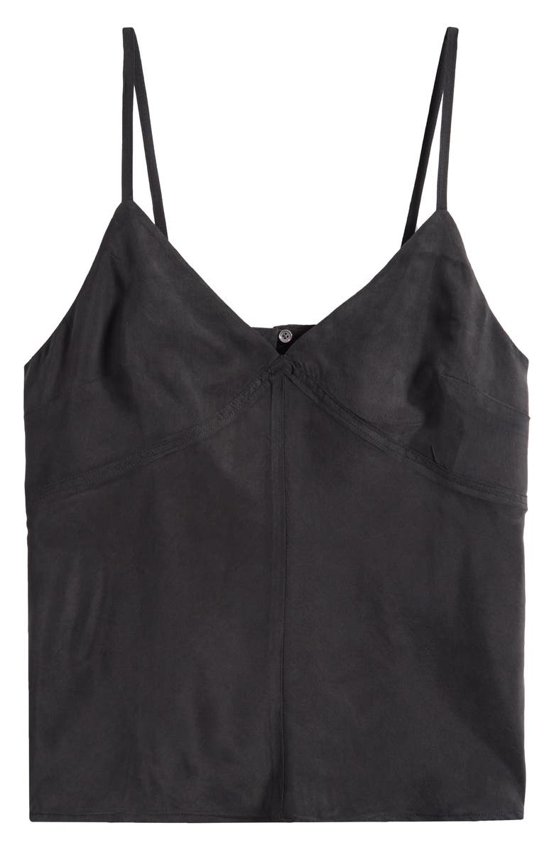 Alex Mill Jenny Cupro Blend Camisole, Alternate, color, Rich Black