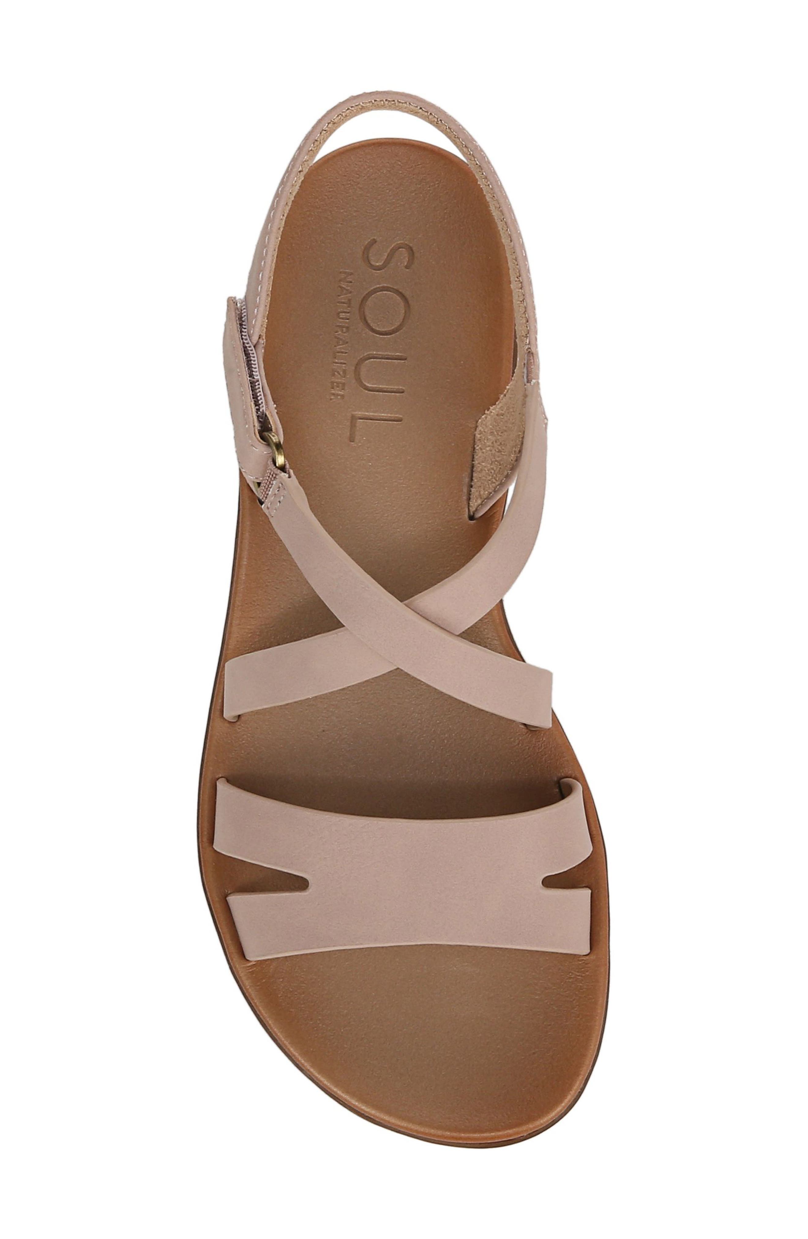 SOUL NATURALIZER Shenna Sandal, Alternate, color, Vintage Mauve Faux Nubuck