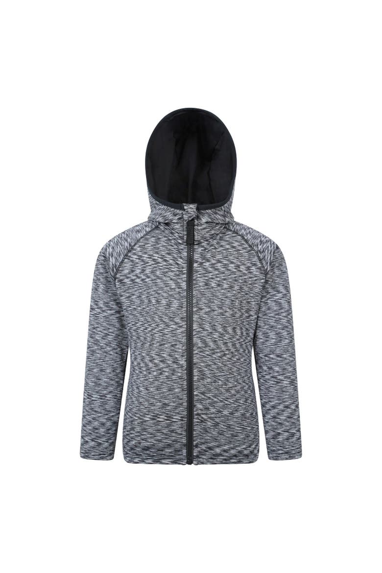 Childrens/Kids Marathon Stripe Full Zip Hoodie, Main, color, Black