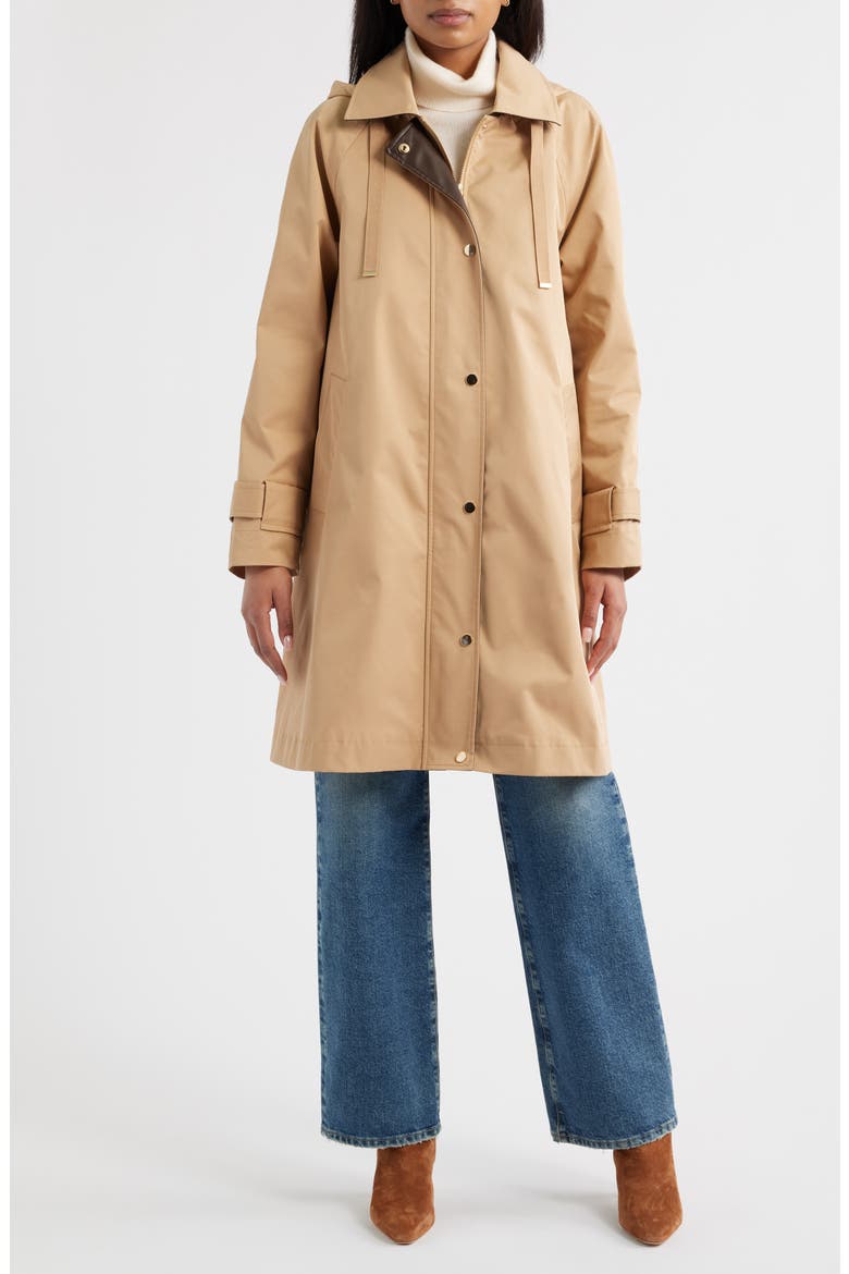 Long Rain Coat, Main, color, KHAKI