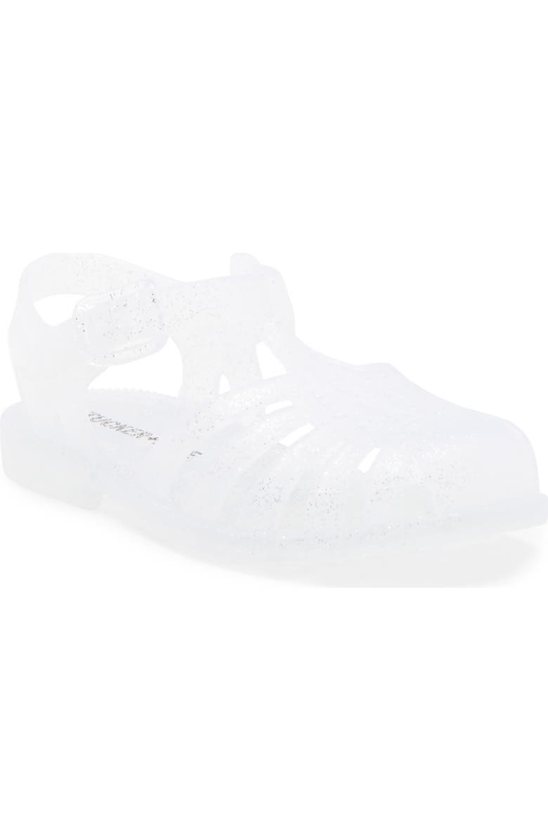 Tucker + Tate Kids' Sunnie Jelly Fisherman Sandal, Main, color, Clear Glitter
