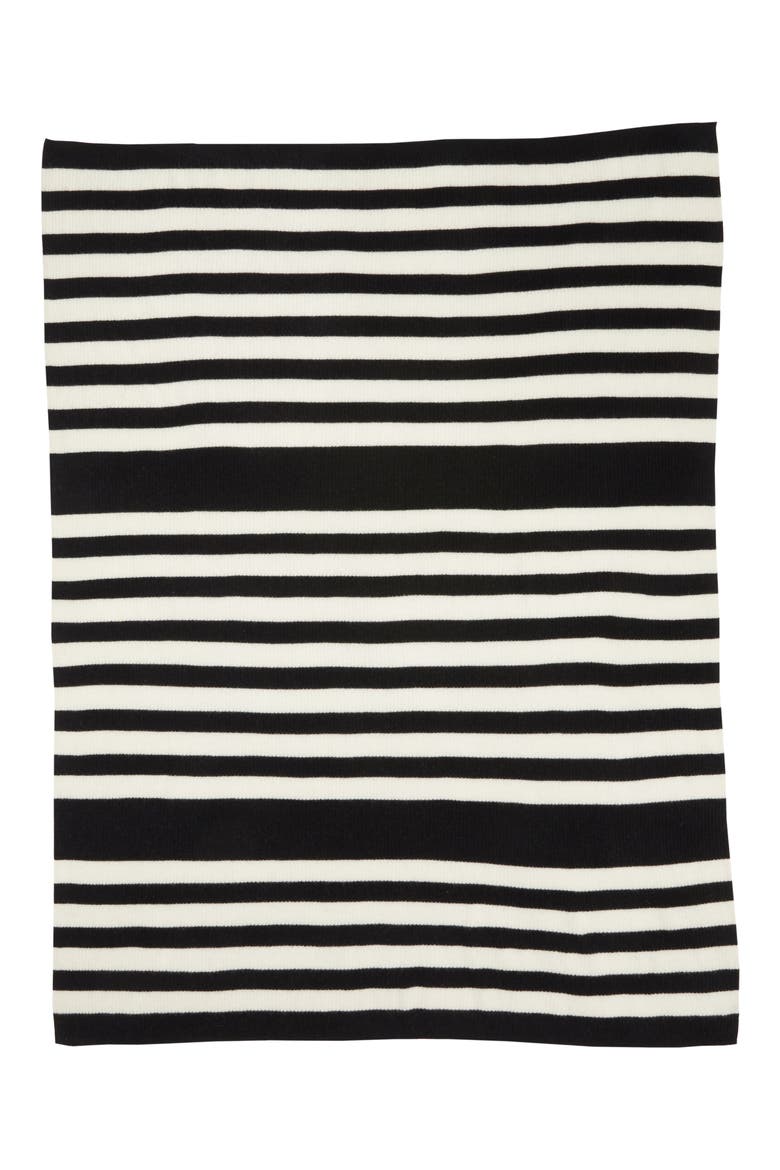 x Atlantic-Pacific Stripe Cashmere Blanket Scarf (Nordstrom Exclusive), Alternate, color, BLACK COMBO
