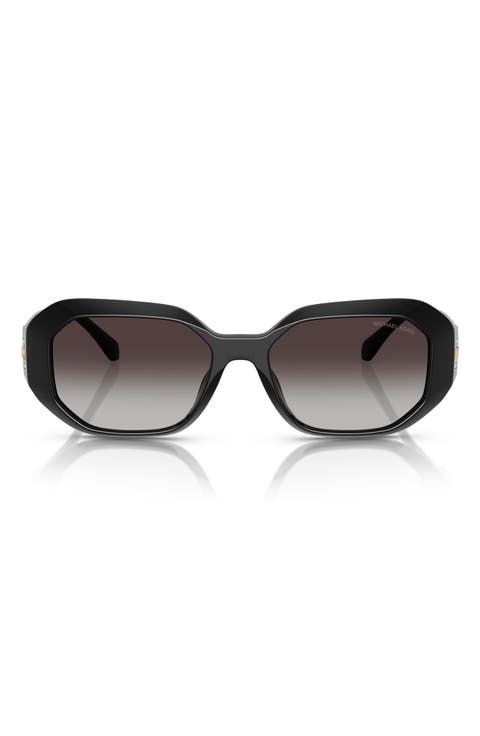 54mm Gradient Geometric Sunglasses