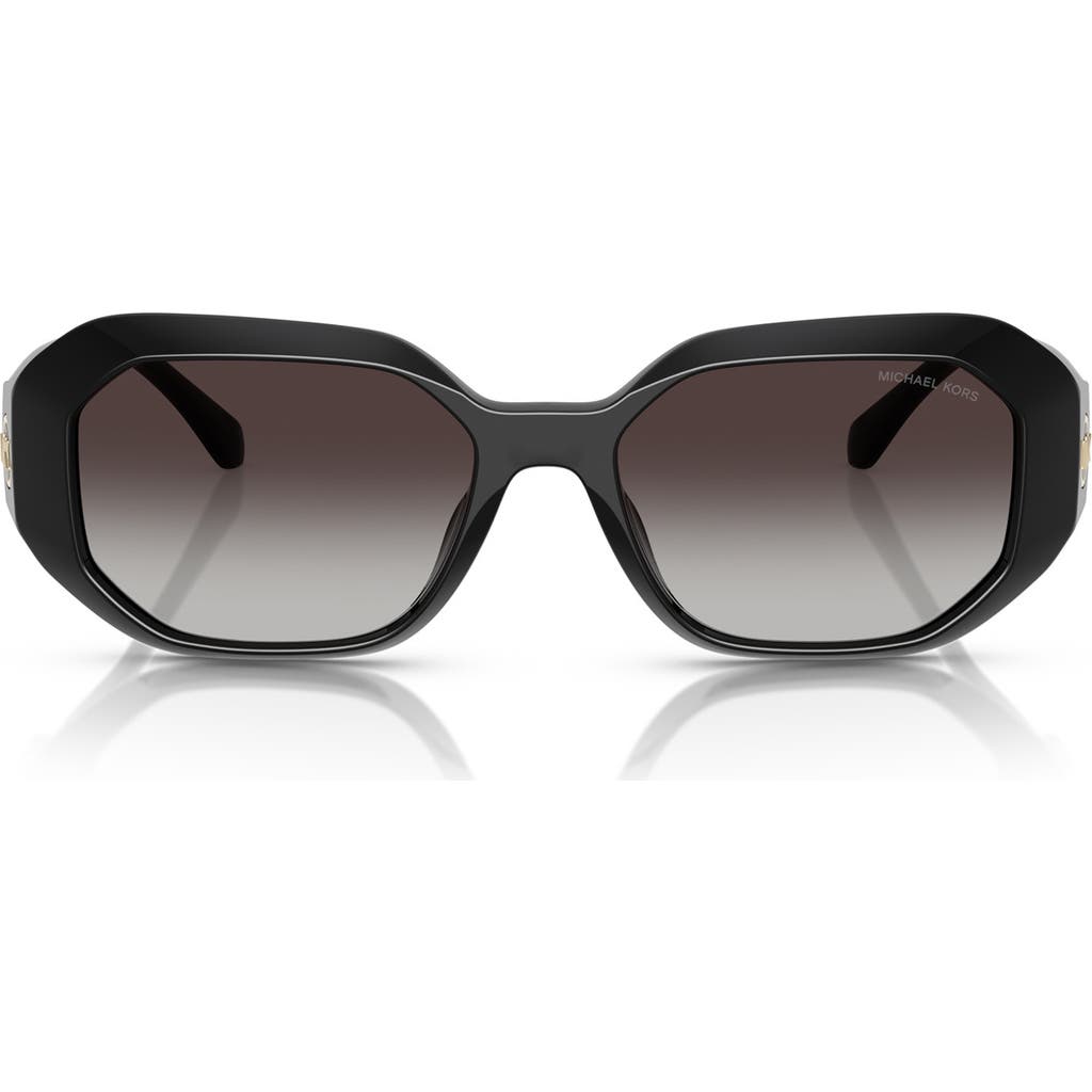 Michael Kors Womens Mk2240u Siesta Key Irregular-frame Acetate Sunglasses Black In Black