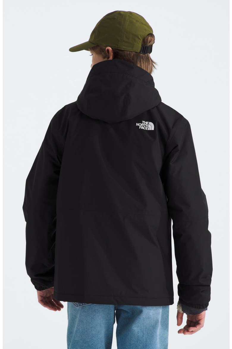 Kids' Antora Water Repellent Rain Jacket, Alternate, color, TNF BLACK/ TNF BLACK