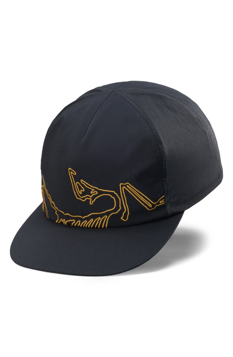 Arc'teryx Silex Embroidered Snapback Baseball Cap, Main, color, 24K Black