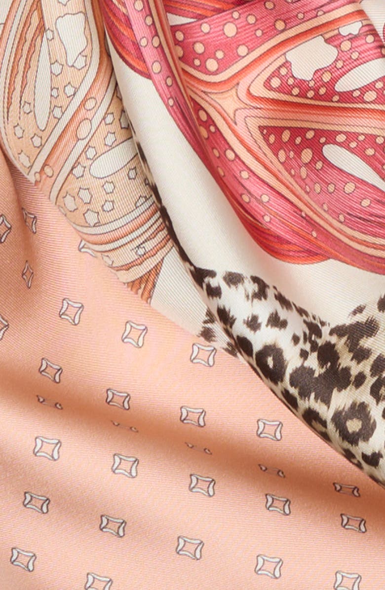 FERRAGAMO Madras 2 Silk Twill Square Scarf, Alternate, color, Rosso Bordeaux