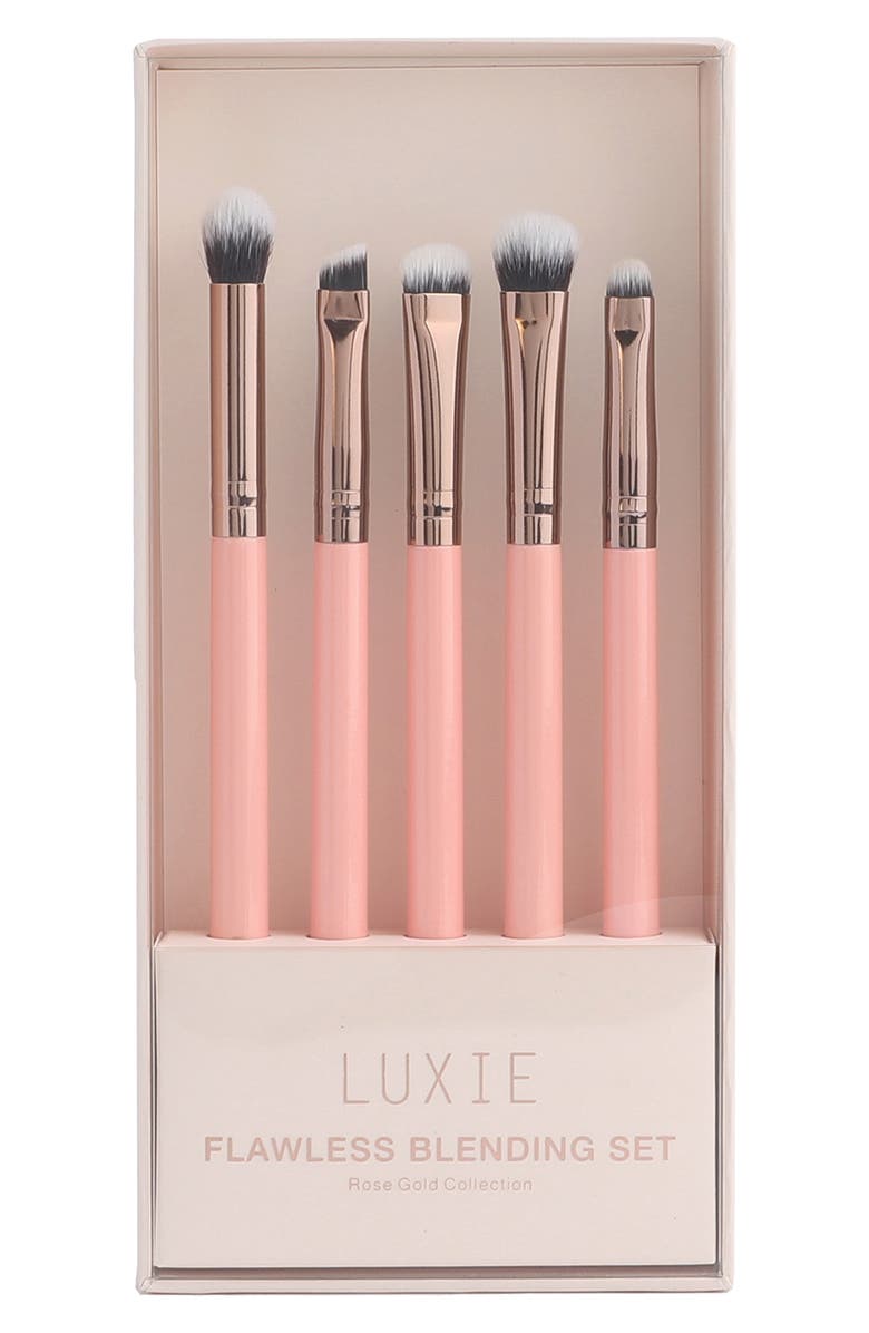 Luxie Rose Gold Flawless Blending Brush Set $76 Value, Alternate, color, 