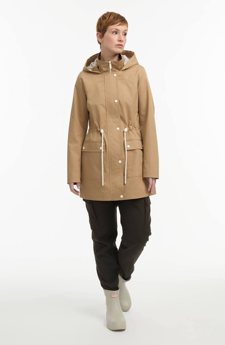 Hunter Ariel Water Repellent Cotton Canvas Jacket, Alternate, color, 