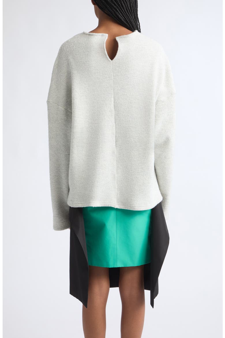 V-Neck Sweater, Alternate, color, WHITE