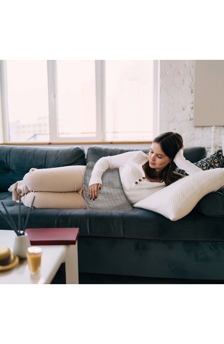 PURSONIC Comfort Trio Heating Pad Set Teal, Pink & Gray, Alternate, color, Multicolor