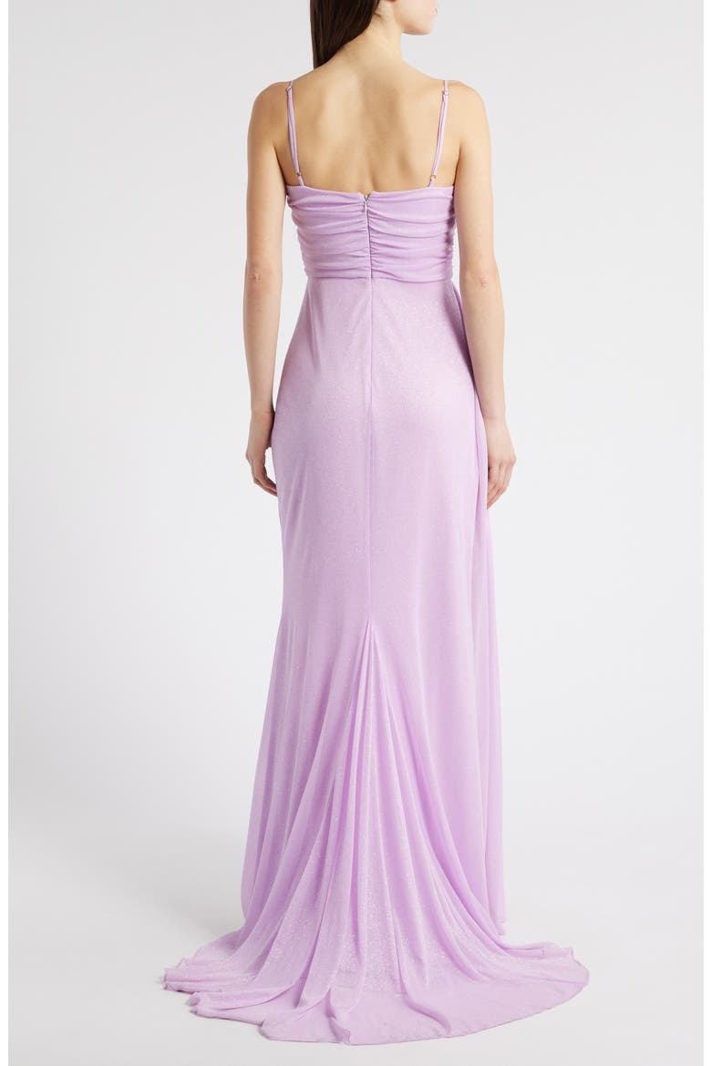 Glitter & Rhinestone Gown, Alternate, color, LILAC