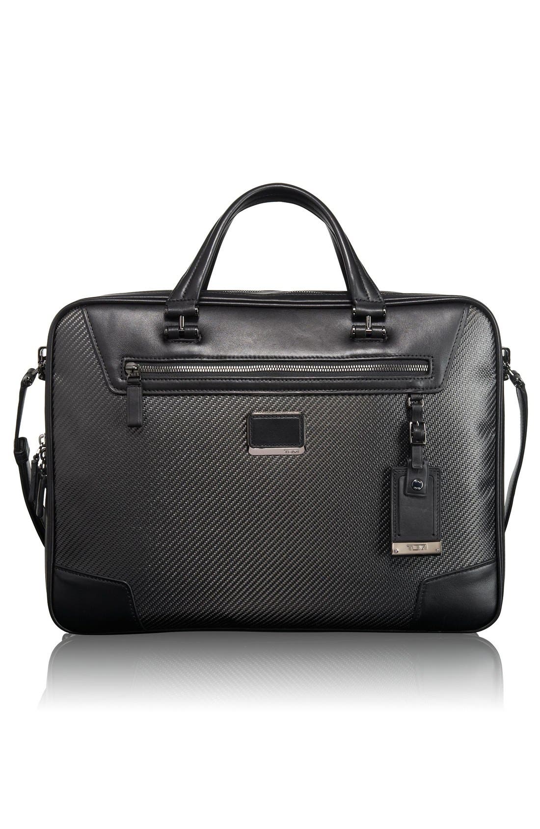 TUMI 'CFX - Marina' Carbon Fiber Briefcase, Main, color, 
