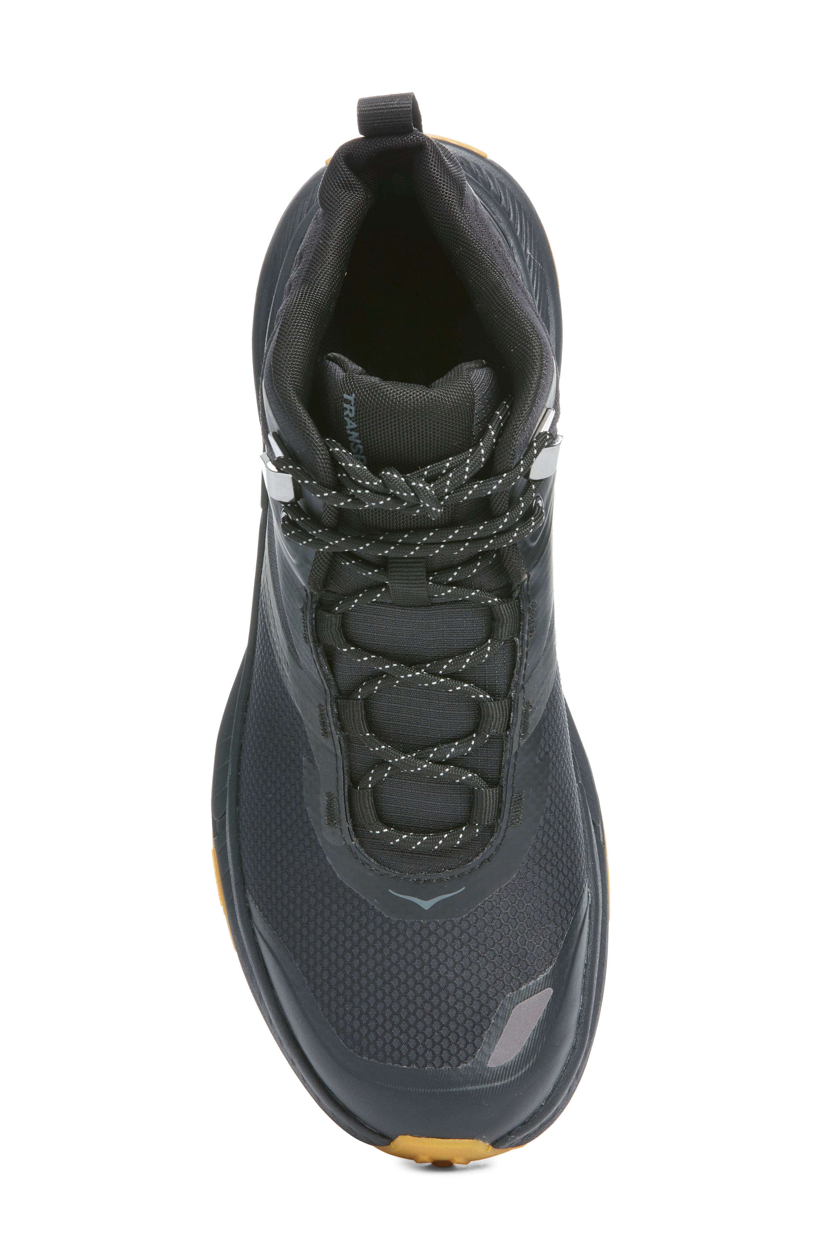 HOKA Transport Chukka GORE-Tex<sup>®</sup> Waterproof Trail Shoe, Alternate, color, Black / Black