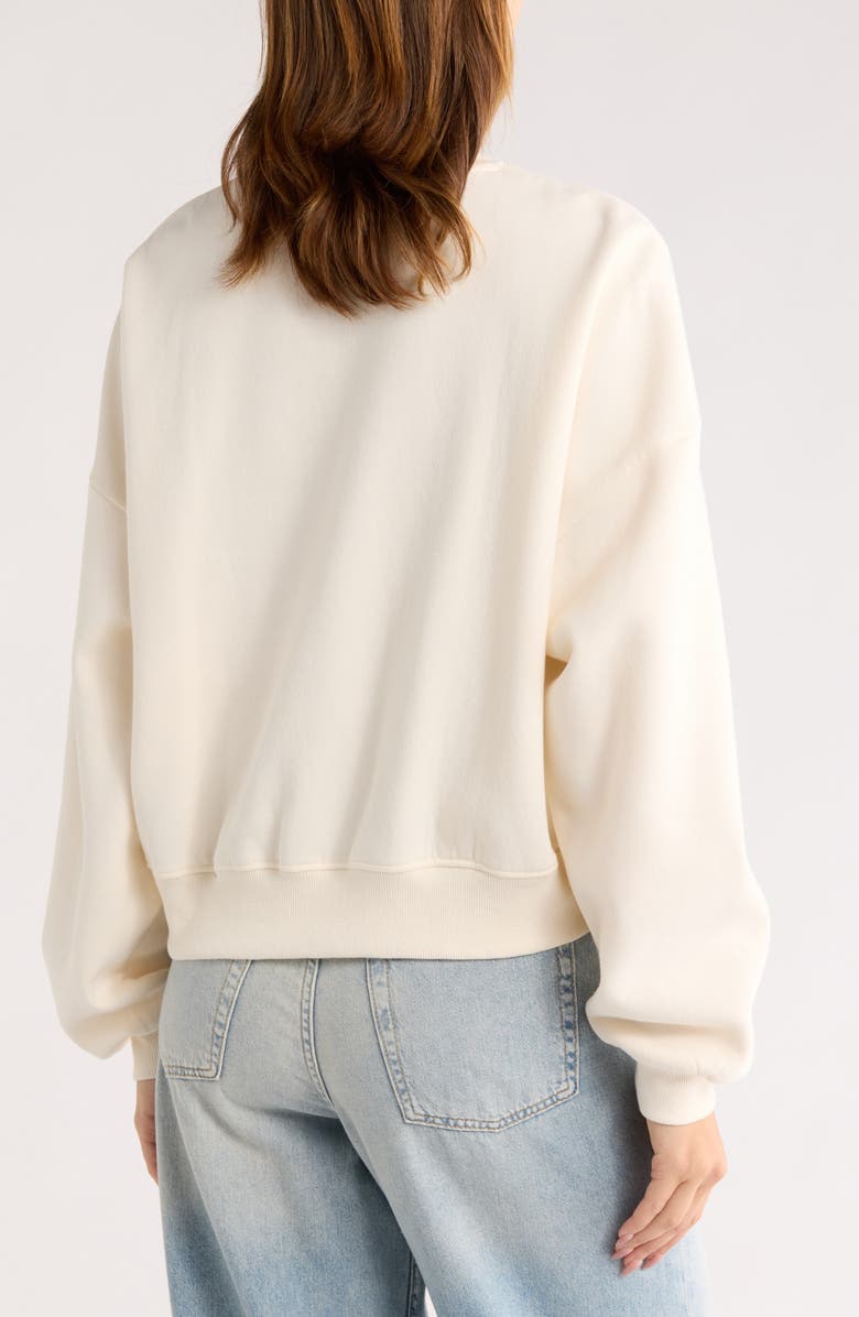 Ripple Junction Emotionally Unavailable Sweatshirt, Alternate, color, Cream