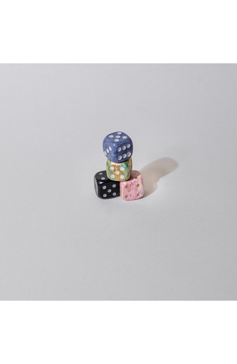 DAR PROYECTOS Giant Gemstone Dice - Set Of 2, Alternate, color, Pink And Black