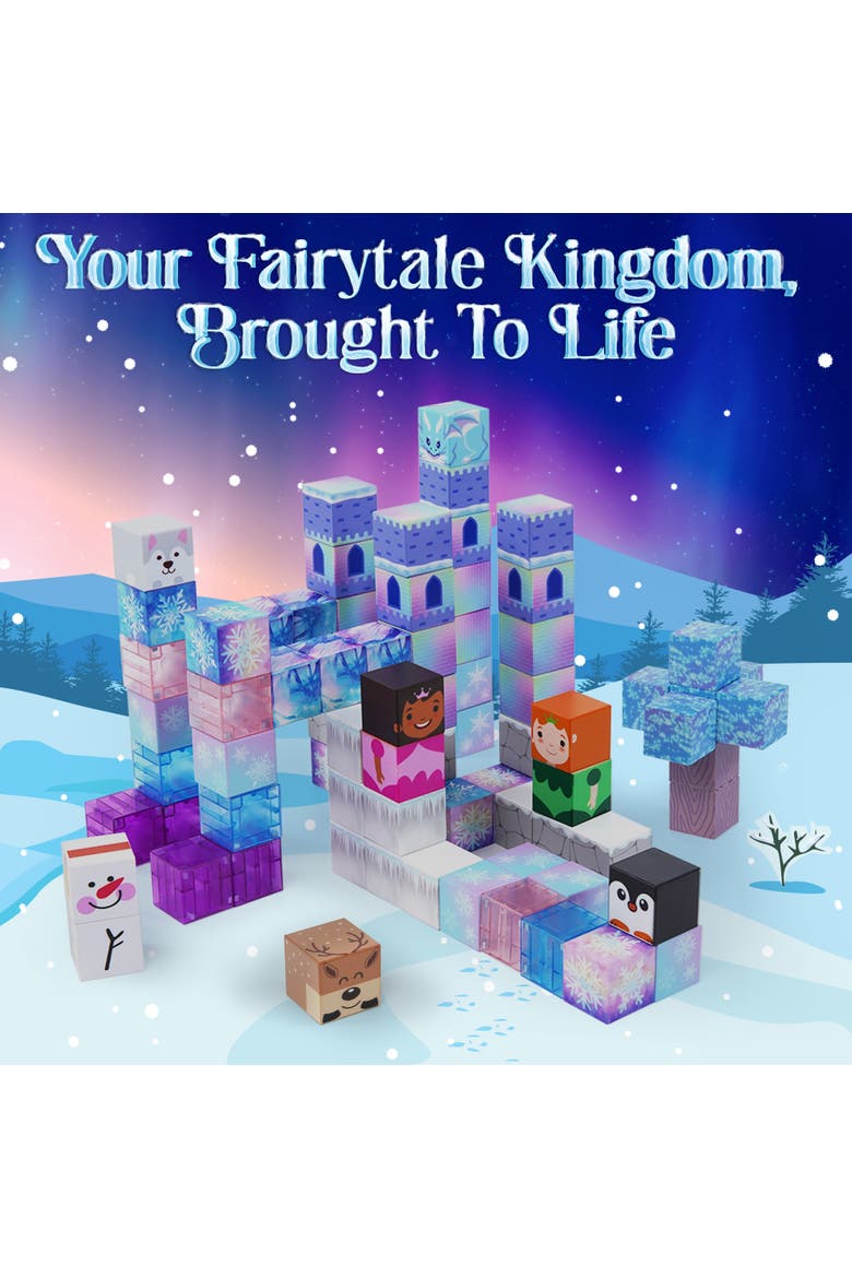 Blocchi Frosted Fairytale Magnetic Blocks 84pcs, Alternate, color, Multi Color