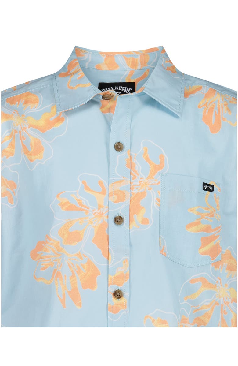 Billabong Kids' Sundays Cotton Button-Up Shirt, Alternate, color, Mist Blue