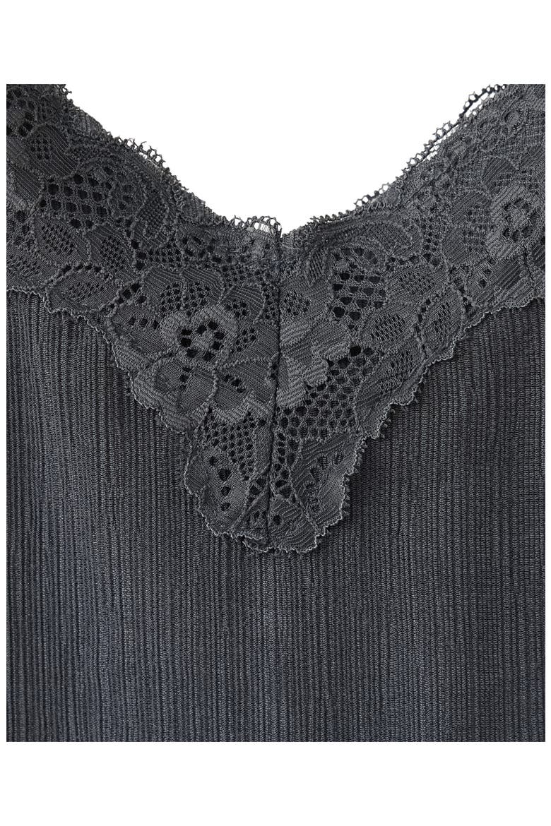 Asymmetrical Lace Camisole, Alternate, color, CHARCOAL