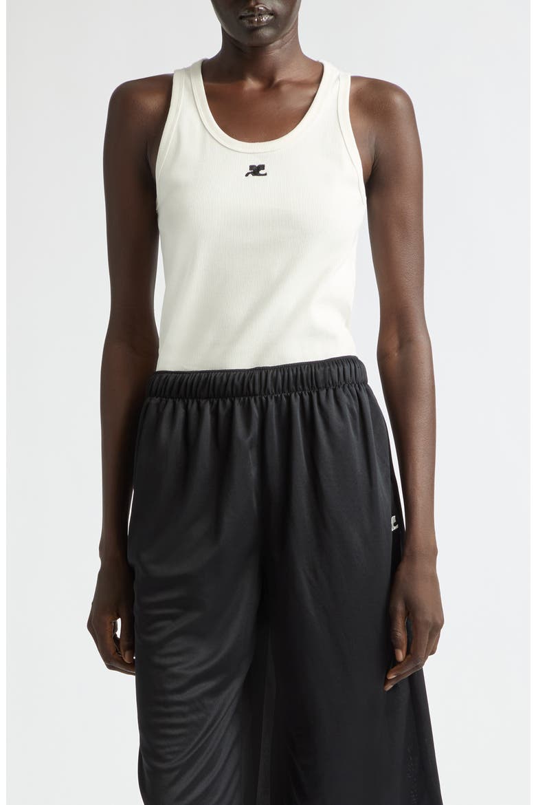 '90s Cotton Rib Tank, Main, color, HERITAGE WHITE