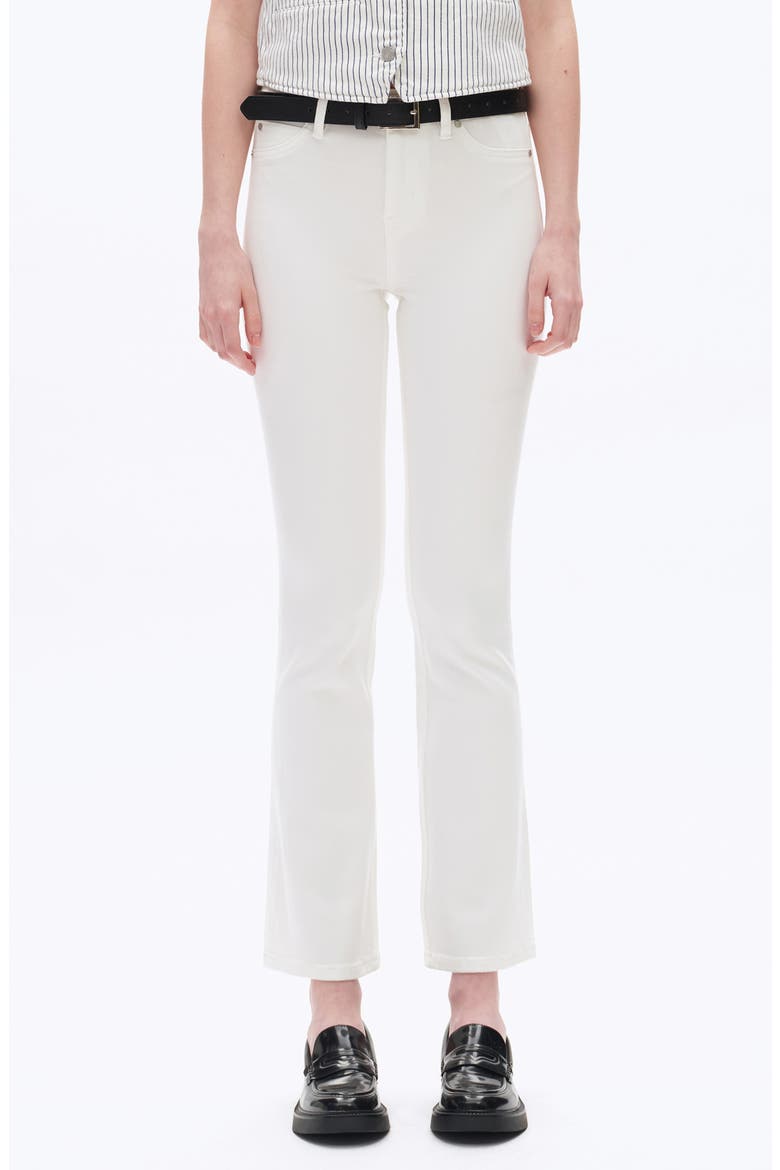 High Waist Bootcut Jeans, Main, color, WHITE