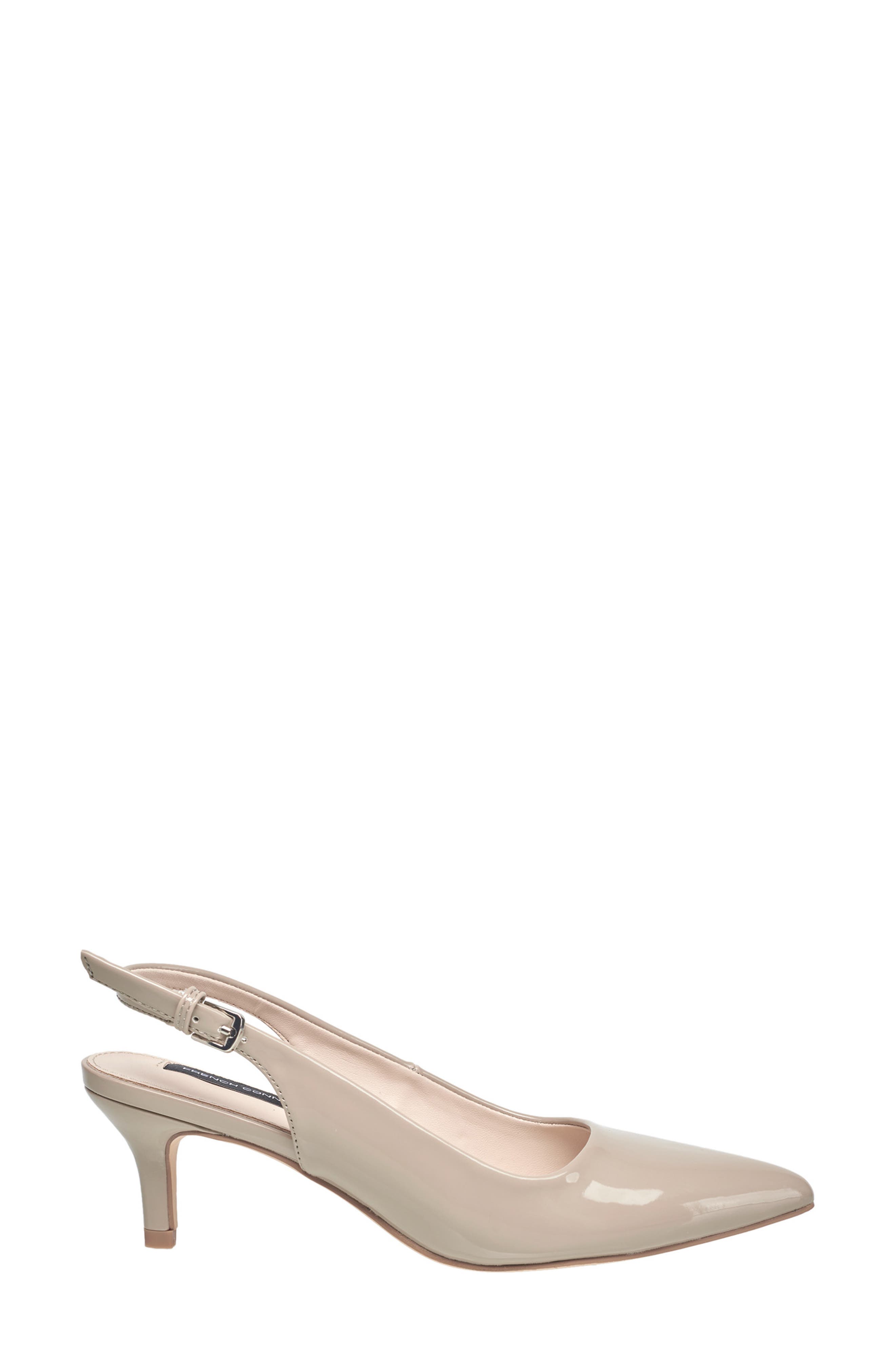 French Connection Quinn Slingback Pump, Alternate, color, Dark Beige
