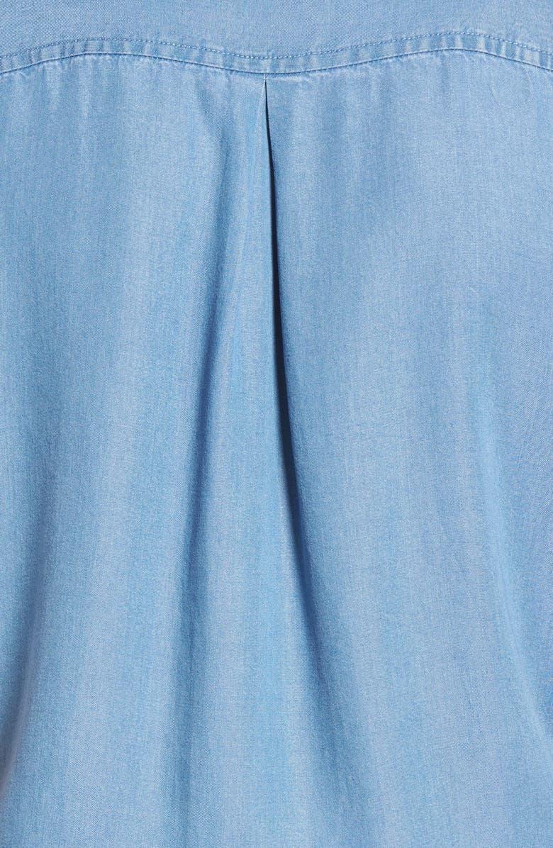 Caslon<sup>®</sup> Chambray Romper, Alternate, color, 