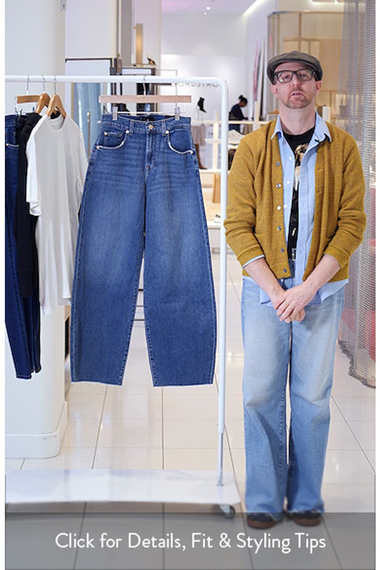 Bonnie Raw Hem High Waist Barrel Jeans video