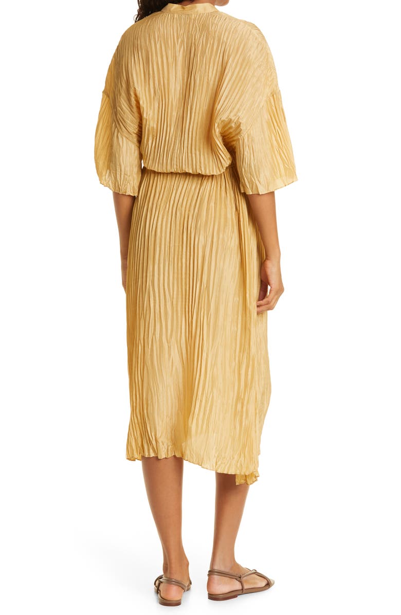 Vince Crushed Satin Dress, Alternate, color,
