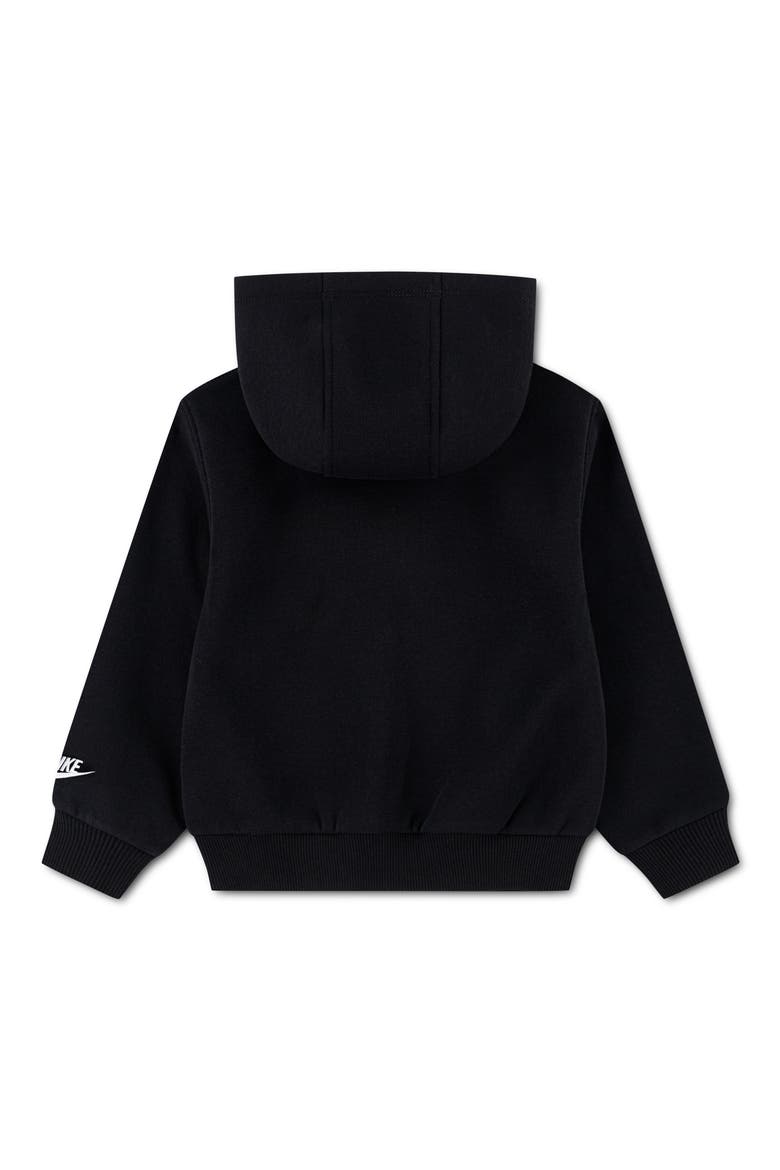Kids' Graphic Fleece Hoodie, Alternate, color, BLACK