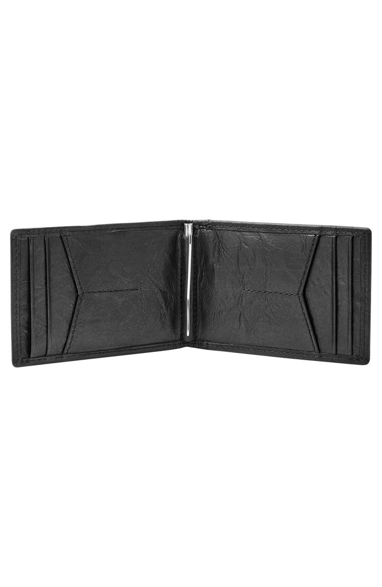 Fossil Neel Leather Money Clip Wallet, Alternate, color,